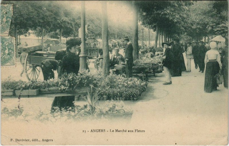 CPA ANGERS - Le Marche aux Fleurs (127601)