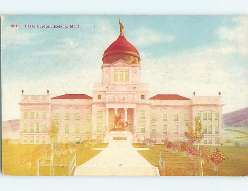 Divided-Back CAPITOL BUILDING Helena Montana MT p1766