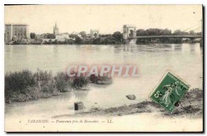 Old Postcard Tarascon Panorama taken from Beaucaire