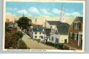 Provincetown MA Bradford Street c1910 Postcard