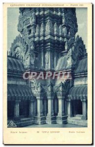 Old Postcard Exposition Coloniale Internationale Paris Temple D & # 39Angkor ...