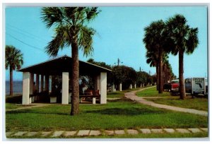 Wayside Park At North End Of Pensacola Bay Bridge Pensacola Florida FL Postcard