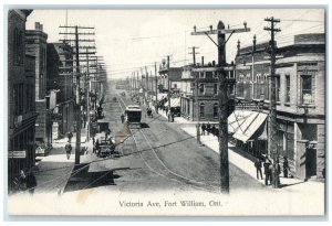 1909 Victoria Avenue Fort William Ontario Canada Posted Antique Postcard