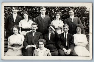 1913 Family Gathering Vancouver Washington WA RPPC Photo Posted Antique Postcard