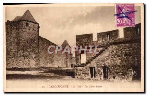 Postcard Old Carcassonne city Tall Strings