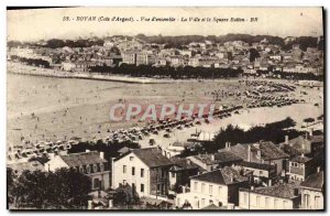 Old Postcard Royan Vue Generale The City and the Square Botton