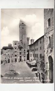 BF33020 siena piazza della ciste s gimignano collegiata  italy  front/back image