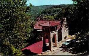 Vtg Eureka Springs Arkansas AR St Elizabeth Church Mountain Top 1950s Postcard