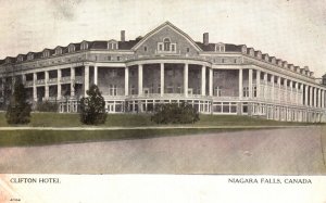 Vintage Postcard 1930's Clifton Historic Hotel Niagara Falls Ontario Canada
