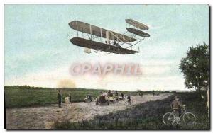 Old Postcard Jet Aviation Wilbur Wright Airplane A Velo Cycle turn