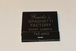 Guido's Spaghetti Factory Banff Alberta 30 Strike Matchbook