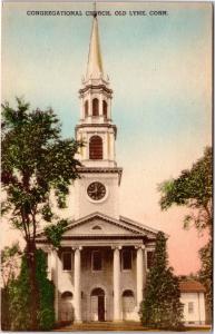 Congregational Church, Old Lyme, Connecticut - Hand Colored