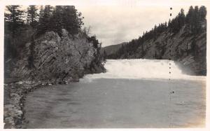 CANADA Postcard Real Photo RPPC c1910 BANFF Bow River Falls Alberta 139