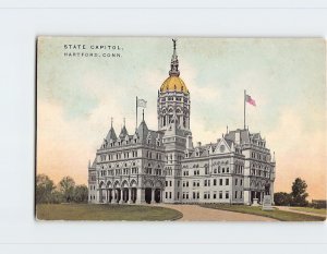 Postcard State Capitol, Hartford, Connecticut