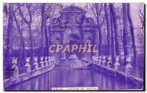 Old Postcard Paris Fountain Medicis