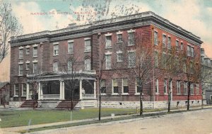RANDOLPH HOTEL ELKINS WEST VIRGINIA POSTCARD 1912