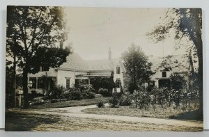 RPPC Lovely Home And Garden House Residence Real Photo c1910 Postcard L17