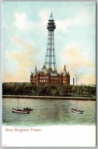 Wallasey England c1910 Postcard New Brighton Tower