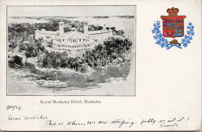 Royal Muskoka Hotel Ontario ON c1907 Postcard F81