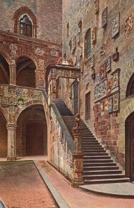 Vintage Postcard Scala Del Bargello Firenze Florence Italy