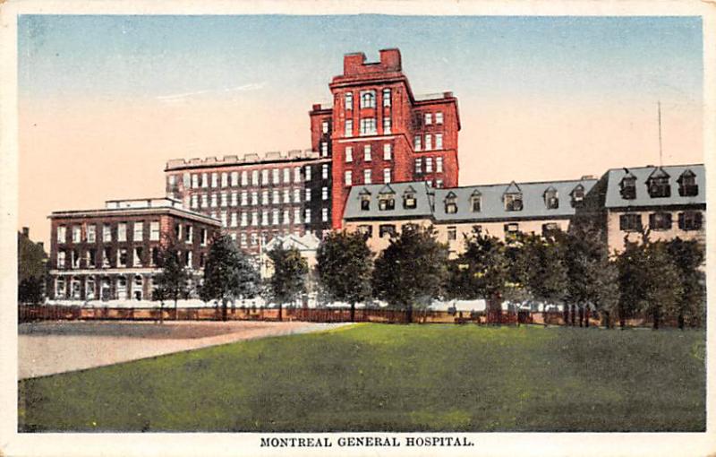 Montreal General Hospital Writing on Back