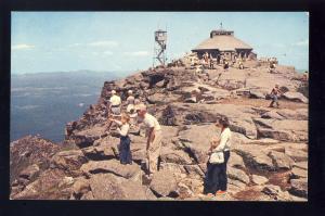 Adirondack State Park, New York/NY Postcard, Stone Shelter, Whiteface Mnt Peak