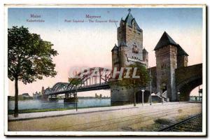 Mainz Postcard Old Bridge imperial