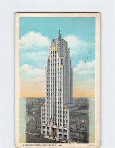 Postcard Lincoln Tower, Fort Wayne, Indiana