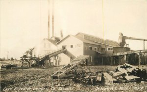 Postcard RPPC Photo Michigan Ontonagon Lake Superior Lumber Company 23-573