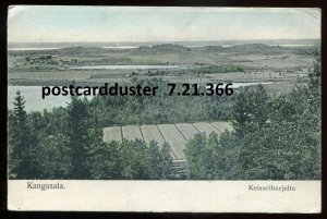 h3893 - FINLAND Kangasala Postcard 1907 Panoramic View