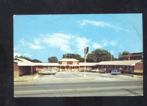 BRISTOW OKLAHOMA ROUTE 66 THURMAN'S MOTEL VINTAGE ADVERTISING POSTCARD CARS