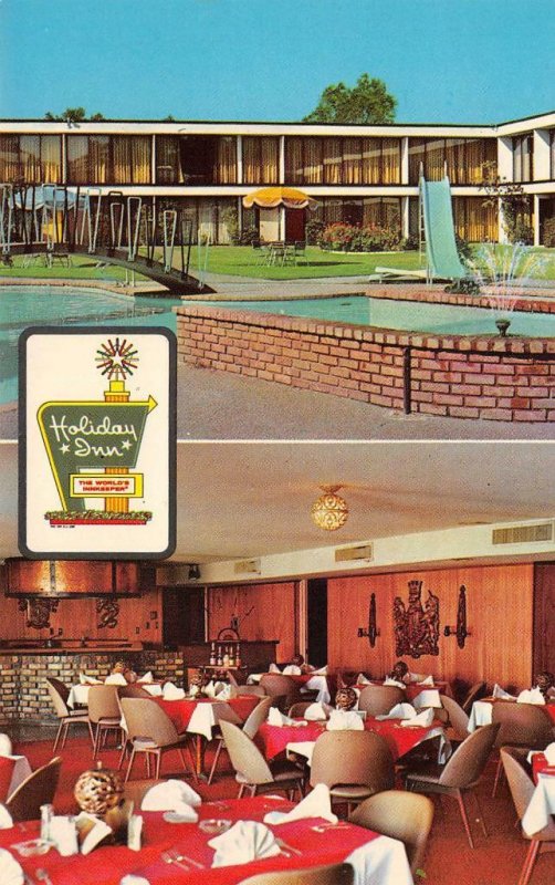 Holiday Inn Beaumont Texas Highway 90 Roadside Hotel ca 1960s