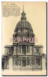 Postcard Old Paris Dome des Invalides