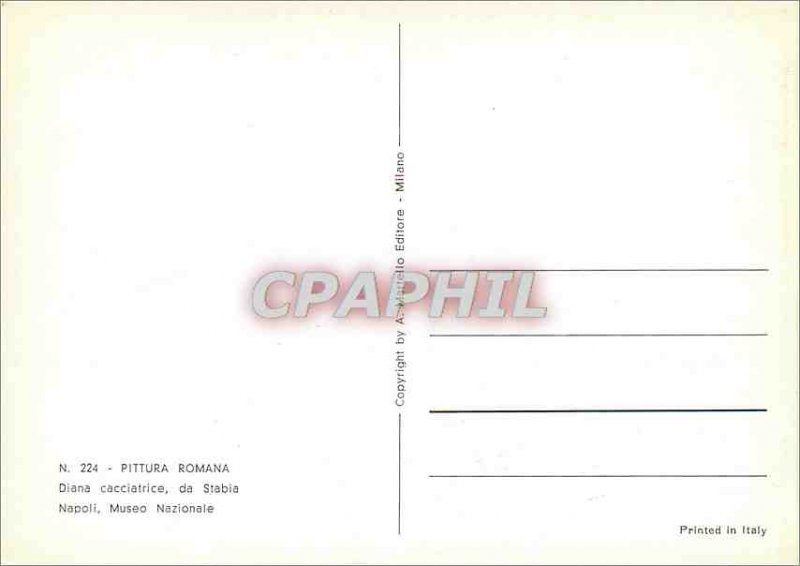 Postcard Modern Pittura romana diana cacciatrice da napoli stabia Museo nazio...