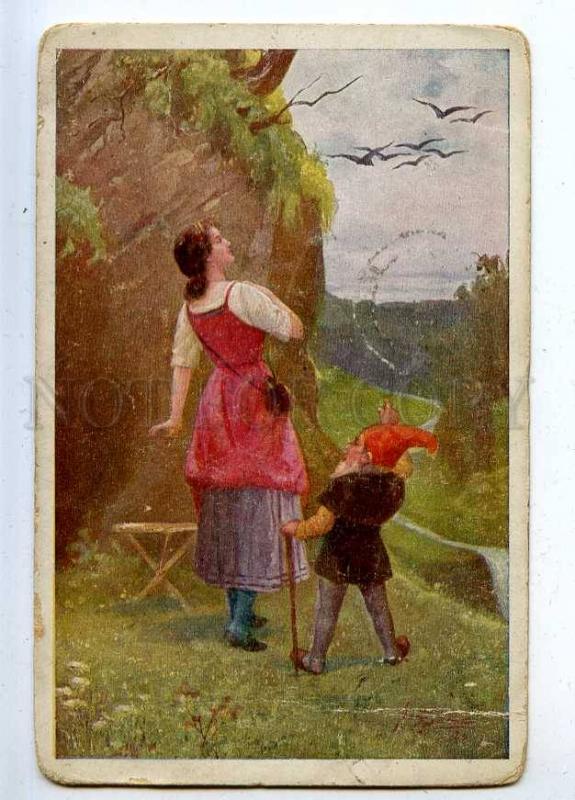 206853 Seven Ravens FAIRY TALE Gnome by Jos SUSS Vintage PC