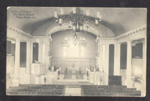 MOUNT BERRY GEORGIA THE BERRY SCHOOLS CHAPEL INTERIOR VINTAGE POSTCARD