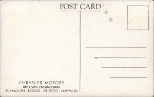 Chicago IL 1933 World's Fair Chrysler Motors Auto Exhibit Vintage Postcard