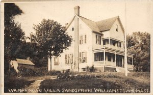 US6410 wampanoag villa sandspring williamstown massachusetts real photo usa