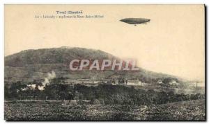 Old Postcard Jet Aviation Airship Zeppelin Toul The Lebaudy exploring the Mon...