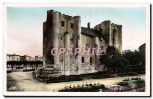 Niort Old Postcard North face of the dungeon