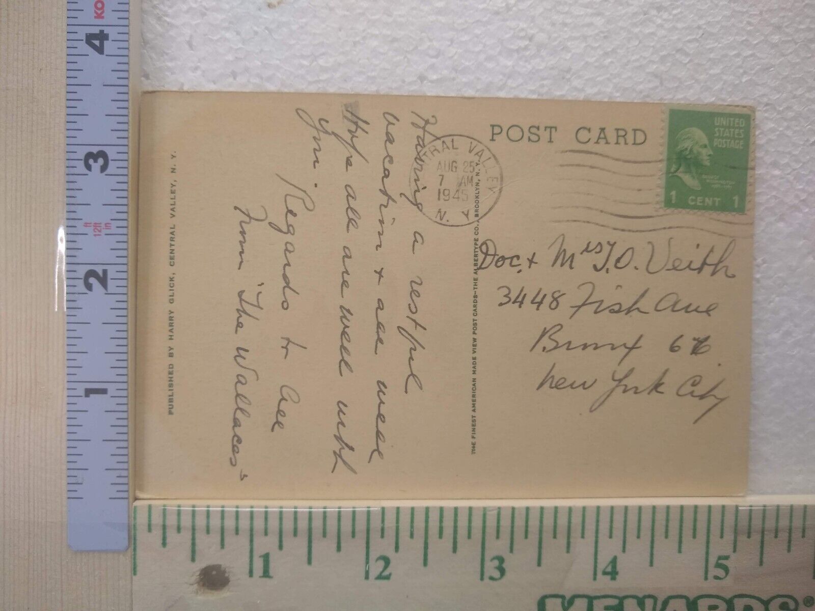 Postcard The Harriman Estate, Central Valley, New Hampshire United