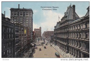 CINCINNATI, Ohio, 1900-1910s; Government Square