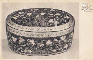 Persian Lacquer Box 1792 Antique Postcard