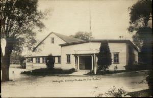 Rhodes on Pawtucket RI Bowling Alley c1910 Real Photo Postcard