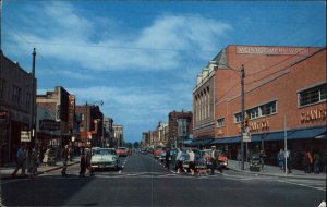 Newport News Virginia VA Street Scene Cars 1950s-60s Vintage Postcard