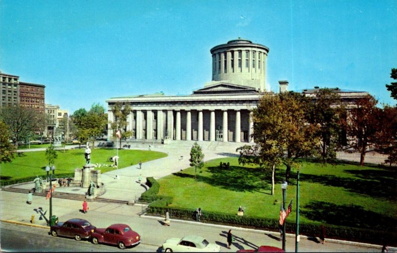 Ohio Columbus State Capitol and McKinley Statue