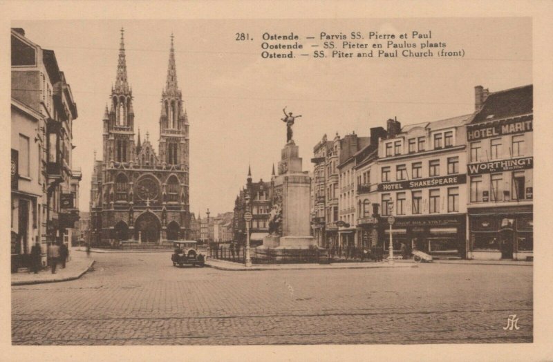 Belgium Postcard - Ostend - SS.Piter and Paul Church   T10217