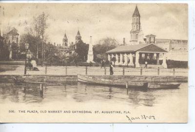 ST. AUGUSTINE FLORIDA OLD MARKET CATHEDRAL DOWNTOWN PLAZA...