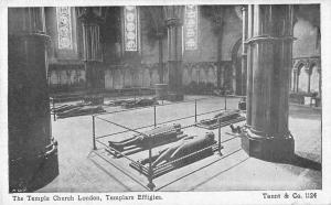 uk19753 templars effigies the temple church london real photo uk