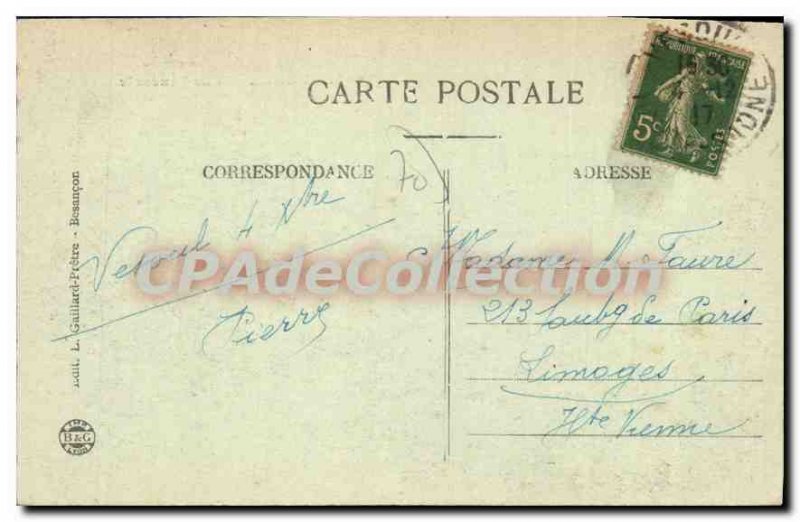 Postcard Old Vesoul General view